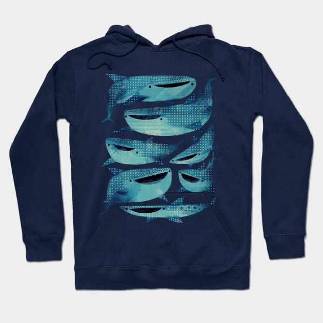 Happy Whale sharks! Hoodie by Gareth Lucas